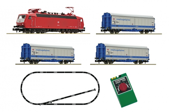 Analogue Starter Set: InterCargoExpress with electric loco class 120.1<br /><a href='images/pictures/Fleischmann/Fleischmann-931702.jpg' target='_blank'>Full size image</a>